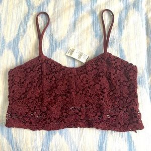 Floral stitch bralette